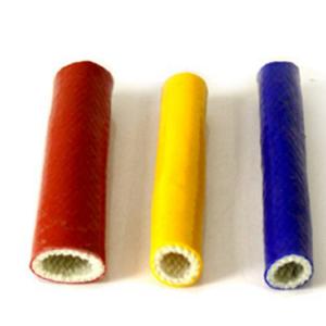 Quality E Glass UL Fireproof Silicone Rubber Fiberglass Sleeving wholesale