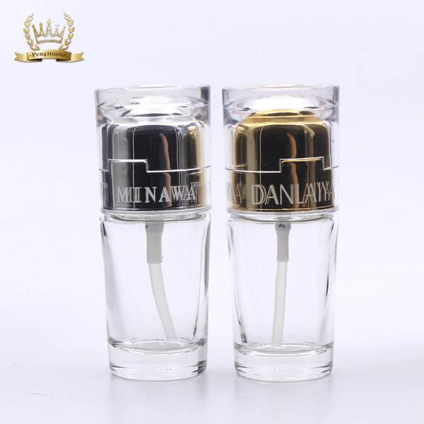 Free Samples Cosmetics Packaging 35ml Acrylic Cover Clear Liquid Foundation