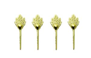 Quality Brass color zamak leaf screw for coffin lid , coffin fittings D005 wholesale