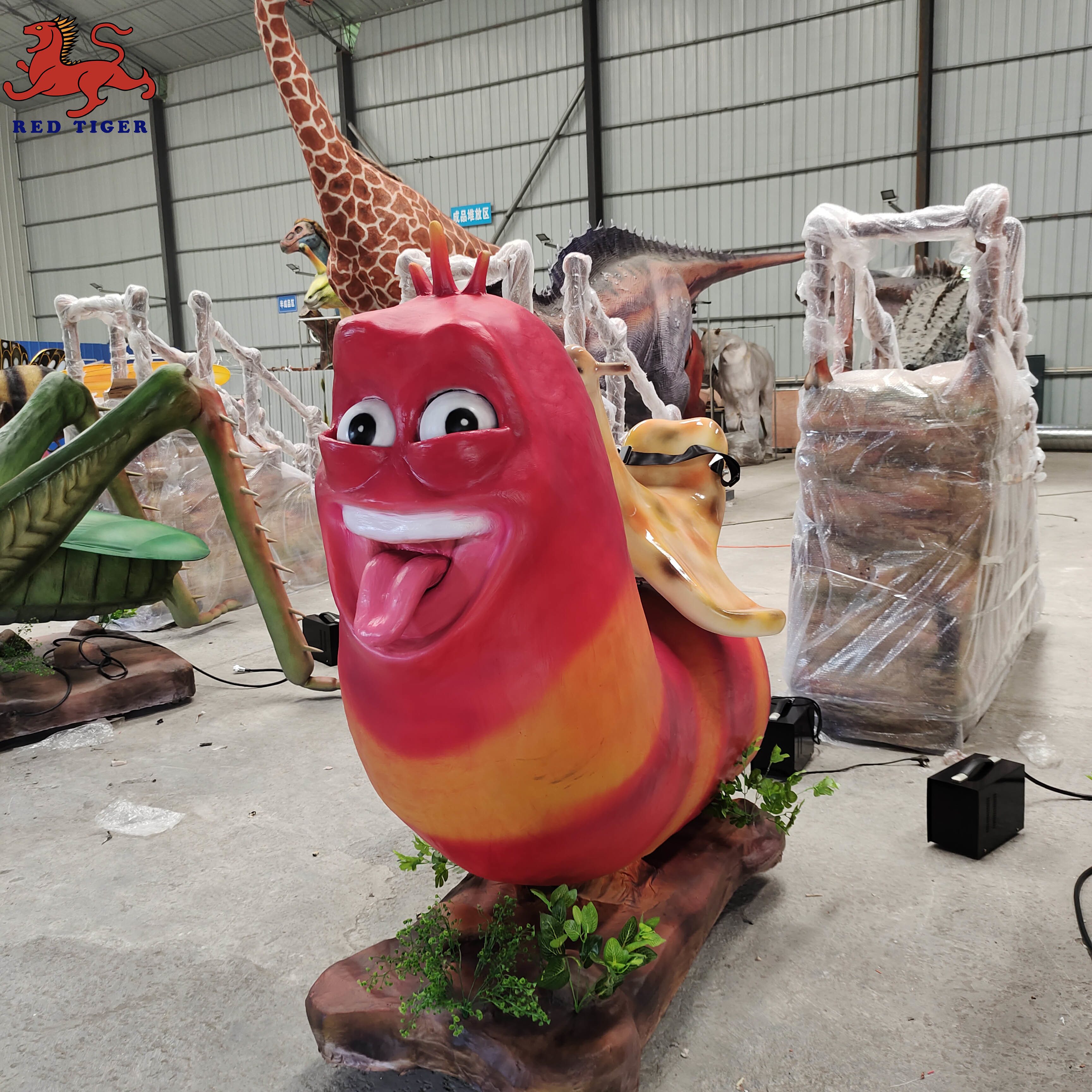 Durability Animatronic Dinosaur Ride CAD Drawing Coin Operated