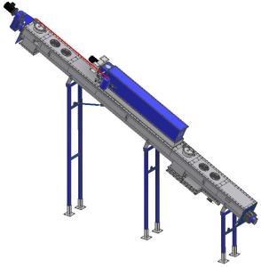 Quality 2.2kw 400mm Diameter Inclined Screw Conveyor wholesale