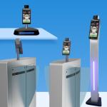 10 inch Face Reader Attendance Machine , Face Recognition Body Temperature