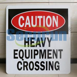 Quality HEAVY EQUIPMENT CROSSING Sign wholesale