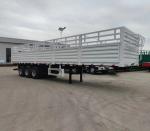Self dumping 40FT 80tons Stake Cargo Fence Container Semi Truck Trailer