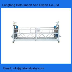 Quality Construction building facade cleaning aluminium temporary gondola suspended platform ZLP630 wholesale
