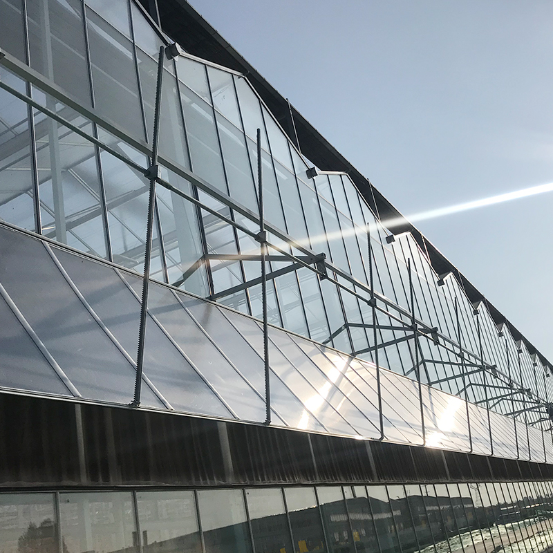 Multi-span Glass Greenhouse Agricultural Instruction with Super Strong Resistance