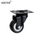 Industry Wheel Barrow Office Chair Black Polyurethane Castor with Brake 3inch