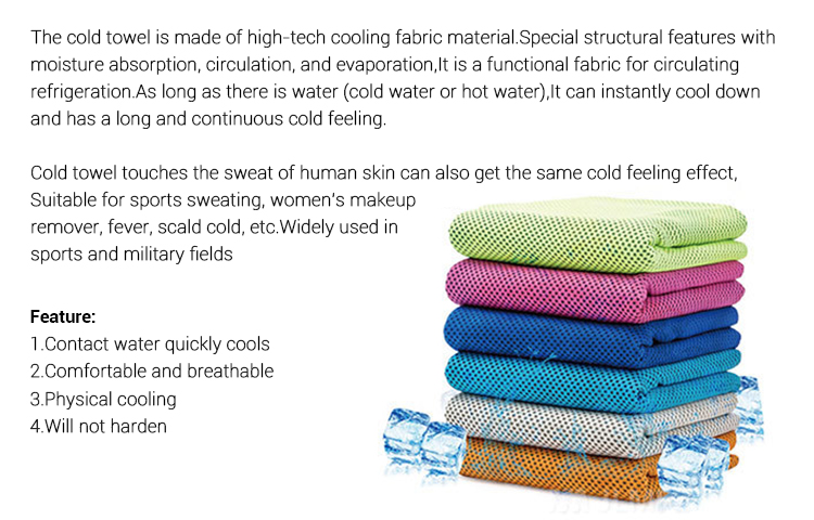 Fitness Physica Custom Gym Towel Rapid Cooling Soft Suede Fabric Lightweight