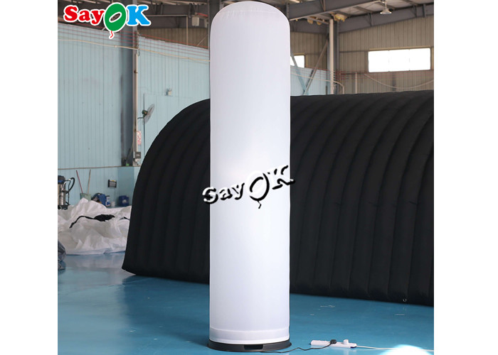 Custom White Inflatable LED Pillar Column For Advertising
