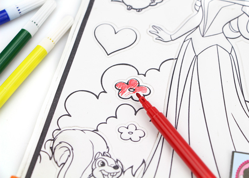 3D Embossing Activity Coloring Sticker Kids Sticker Printing For Children