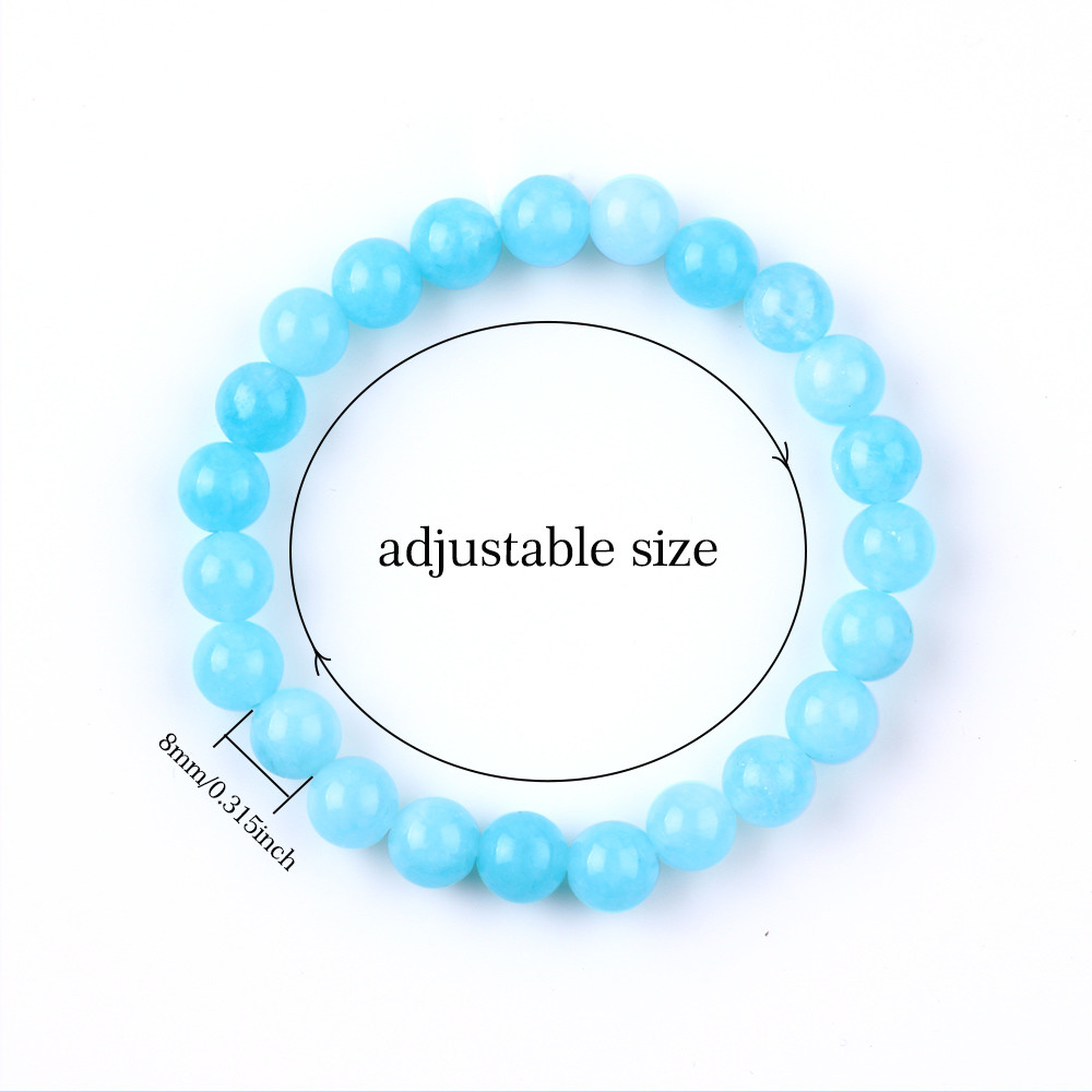 Healing Gemstone Bracelets Aquamarine Healing Bracelet Party Jewelry OEM