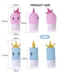 Food Grade Empty 40ml Cartoon Silicone Travel Bottles