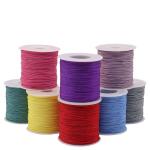 Braided Jade Chinese Knot Rope 100M 0.8mm Nylon Rat Tail Lace Rope for Jewelry