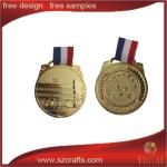 China production olympic metal/metal award medal with ribbon
