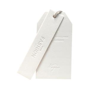 Quality Matt Cardboard Paper Hang Tags Garment Accessories Embossed For Clothing Own Logo wholesale