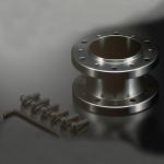 40mm Black Aluminum 6 Bolt Steering Wheel Adapter D88x44MM