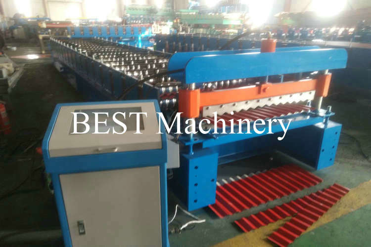 836mm Corrugated Sheet Roll Forming Machine 380v 2 Years Warranty