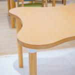 4 People Solid Wood Dining Table Simple Style Home Furniture for Custom Nursing