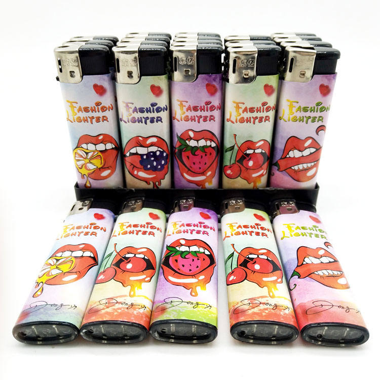 Lighter with Cute Appearance Electric Lighter with Transparent Color