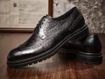 Brogues Casual Mens Leather Dress Shoes Breathable Office Police Loafer