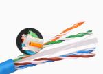4 Pair Twister Cat6 UTP Lan Cable Roll 0.57mm BC 305m PE Cross Shielded