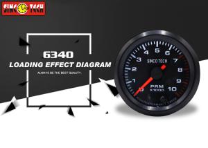 Quality 10000 Revs Universal RPM Gauge / 52mm RPM Gauge Single Pointer ISO 9001 Approved wholesale