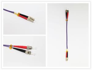 Quality SC - LC Fiber Optic Jumper Cables Violet / Purple OM3 50/125 Cable wholesale