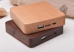 7800mAh Carved Wood Power Bank Customized Design Silk Screen Logo