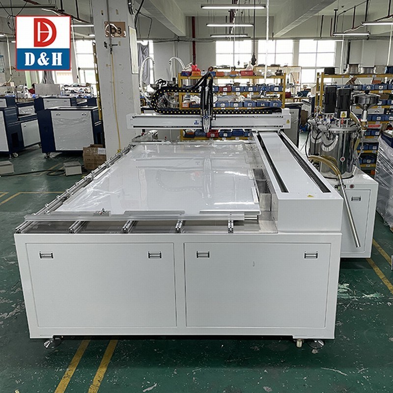 Online Two Component Ab Glue Epoxy Automatic Vacuum Dispensing Potting Robot Ab Epoxy System Two Part Dosing Machine