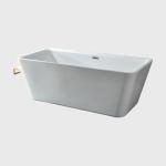 Sustainable Resin Acrylic Soaking Tubs Solid Surface 59 x 30 Freestanding