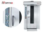 Stainless Steel Rotary Oven 16 Trays Electric For Bread Baking big yield and