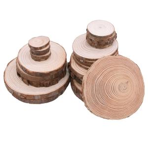 Quality Bark Log 12cm Unfinished Wood Crafts Natural Wood Slices wholesale