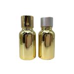 Electroplated 5ml 0.25oz Cosmetic Dropper Bottles With Screw Caps