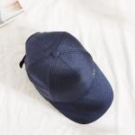 Customized Blue Structured Printed Baseball Caps Quick Dry Reflective Logo