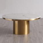 White Marble Circular Combination Coffee Table OEM ODM