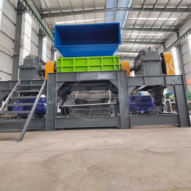 Aluminum Iron Double Shaft Shredder Machine 300-22000Kg/Hour Twin Shaft Shredder