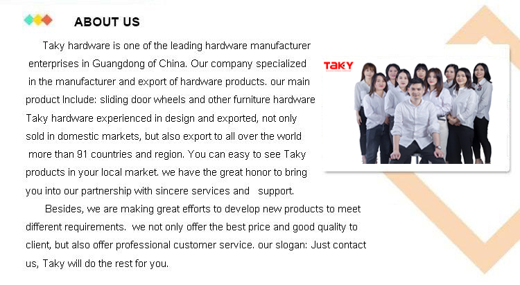 Furniture Hardware Hang Roller with Sliver Hanging Wheel Hanger Furniture Door