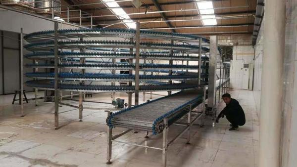 CE Factory Beverage Bottle Conveyor Bread Cooling Tower Food Industry Spiral