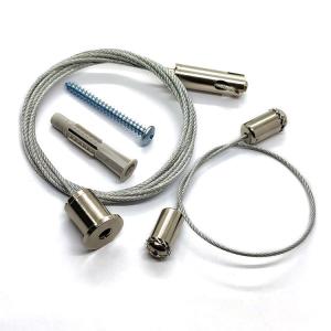 Quality Steel Wire Rope Light Fitting Hanging Kit With Brass Cable Gripper wholesale