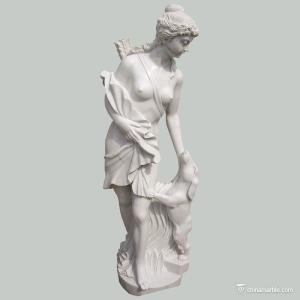 Quality China marble Stone Carving Sculpture Lady Hunter FSF-008 Sculpture wholesale