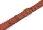 38mm Men'S Leather Double Prong Belt For Jeans Trousers