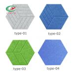 Durable Flexible Hexagon PET Acoustic Panels For Studio