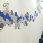 Hexagon Sound Deadening Tiles , Lightweight Acoustic Tiles For Soundproofing