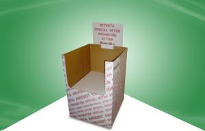 Quality Water - ink Printing Cardboard Dump Bins Deaktop Cardboard Display Boxes wholesale