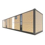 Mobile Shipping Container with 4 Bedroom Residential Mini Lounge Wall 50/75