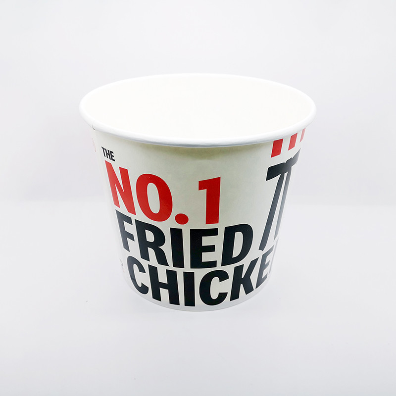 Food Grade Disposable Paper Buckets KFC Chicken Cup 64oz 85oz 130oz