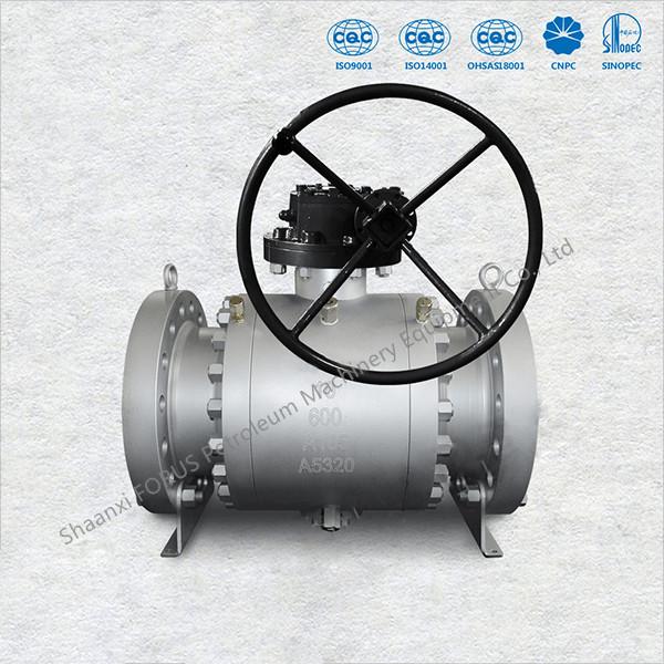 Forged Trunnion Ball Valve High Shut Off Sealing Mechanism And Low Torque