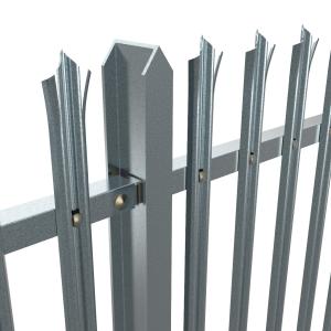Quality 2.0mm 3.0mm Steelway Fence Secure Palisade Galvanised Metal Security Fencing wholesale