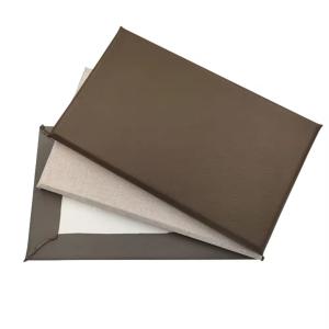 Quality 50mm Fabric Wrapped Acoustic Wall Panel Back Glue Fiberglass Sound Absorbing Board wholesale