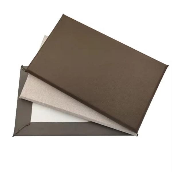 50mm Fabric Wrapped Acoustic Wall Panel Back Glue Fiberglass Sound Absorbing